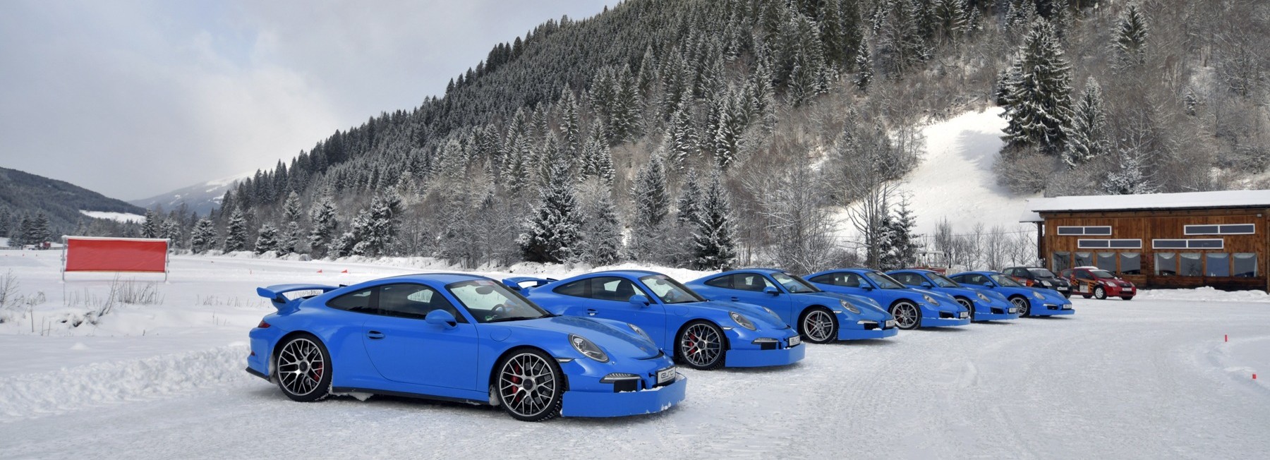 drive in motion Wintertraining Katschberg Porsche Line-Up
