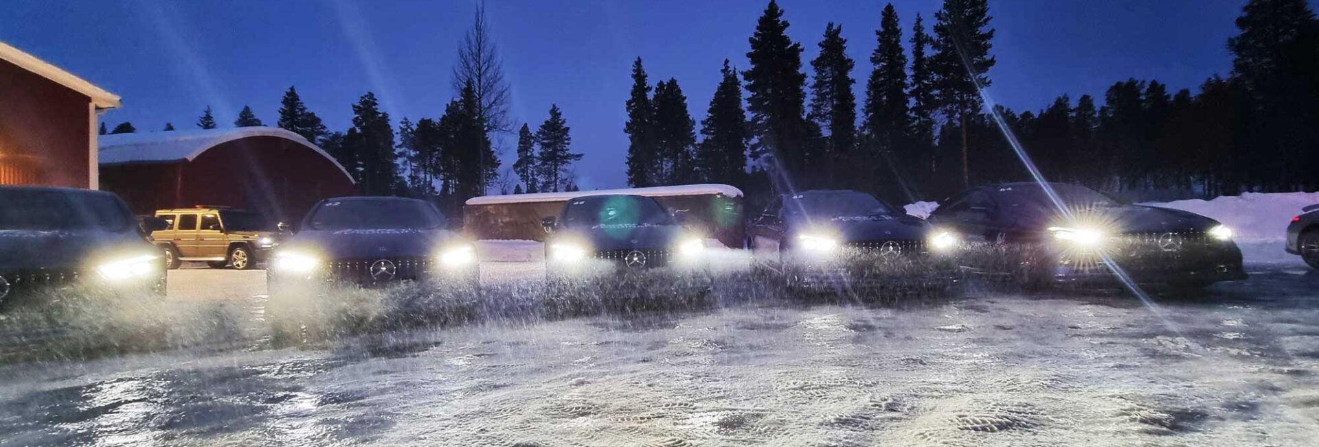 drive in motion winter training Lapland