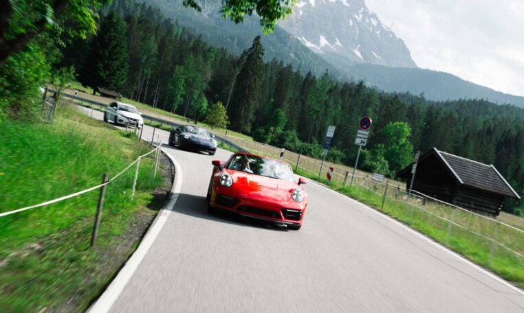 drive in motion Porsche sports car tour Munich